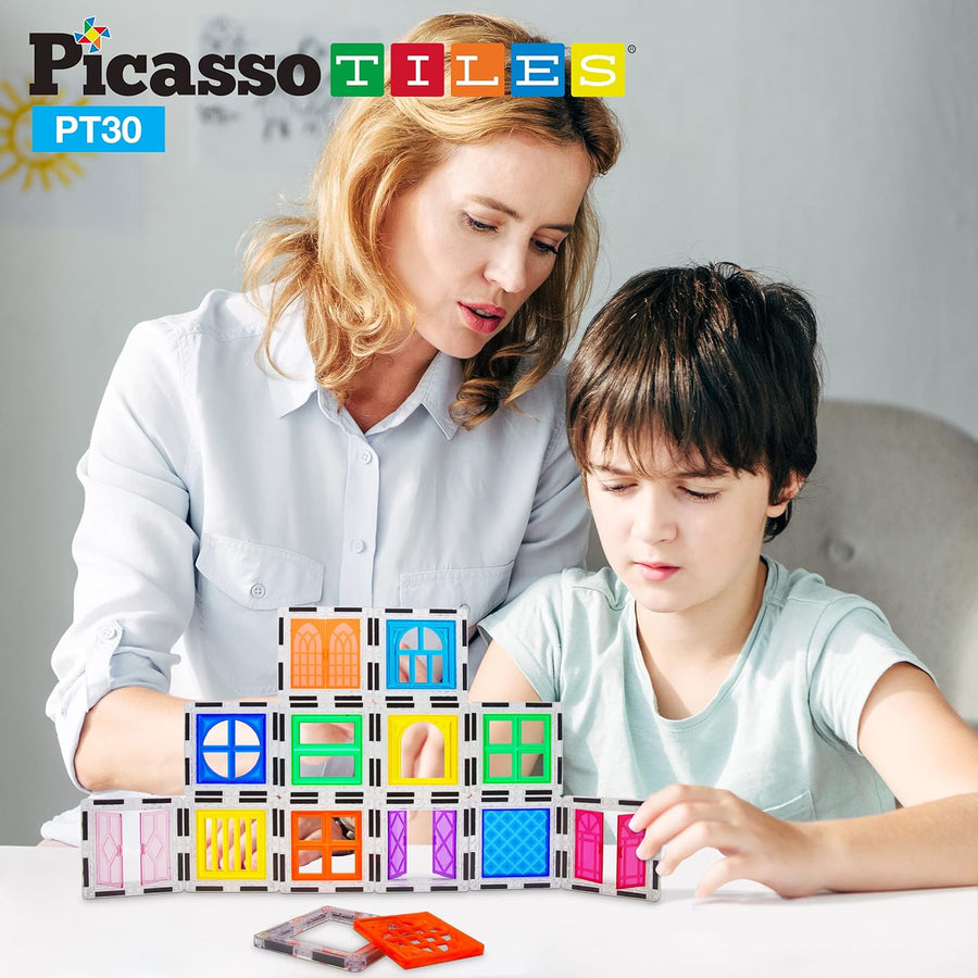 Picasso Magnetic Tiles Window and Door Clip-On Set 30-Piece