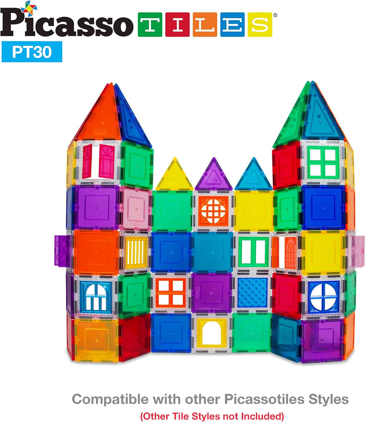 Picasso Magnetic Tiles Window and Door Clip-On Set 30-Piece