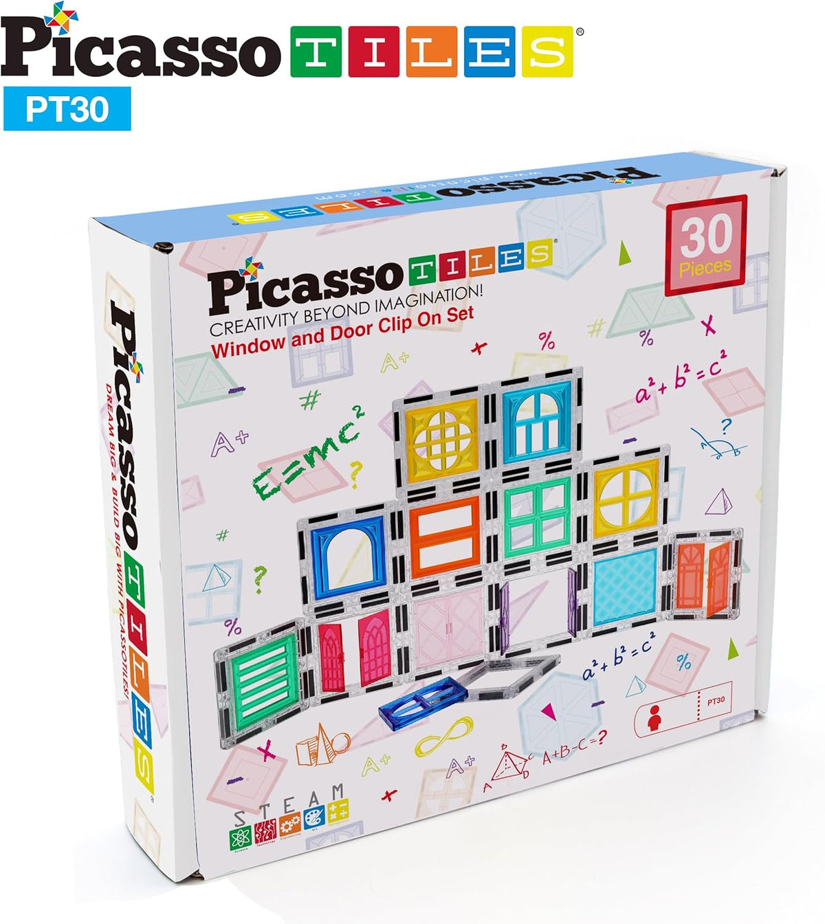 Picasso Magnetic Tiles Window and Door Clip-On Set 30-Piece