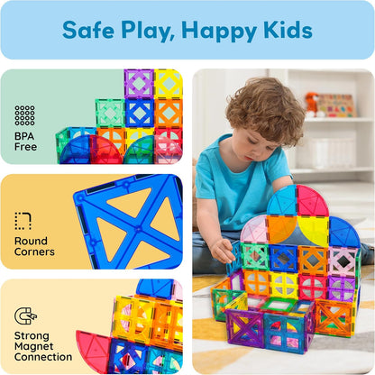 Picasso Magnetic Tiles Quarter Circle & Window Set 36-Piece