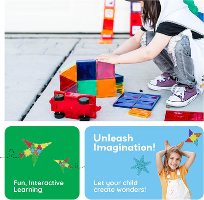 Picasso Magnetic Tiles Building Blocks 60-Piece