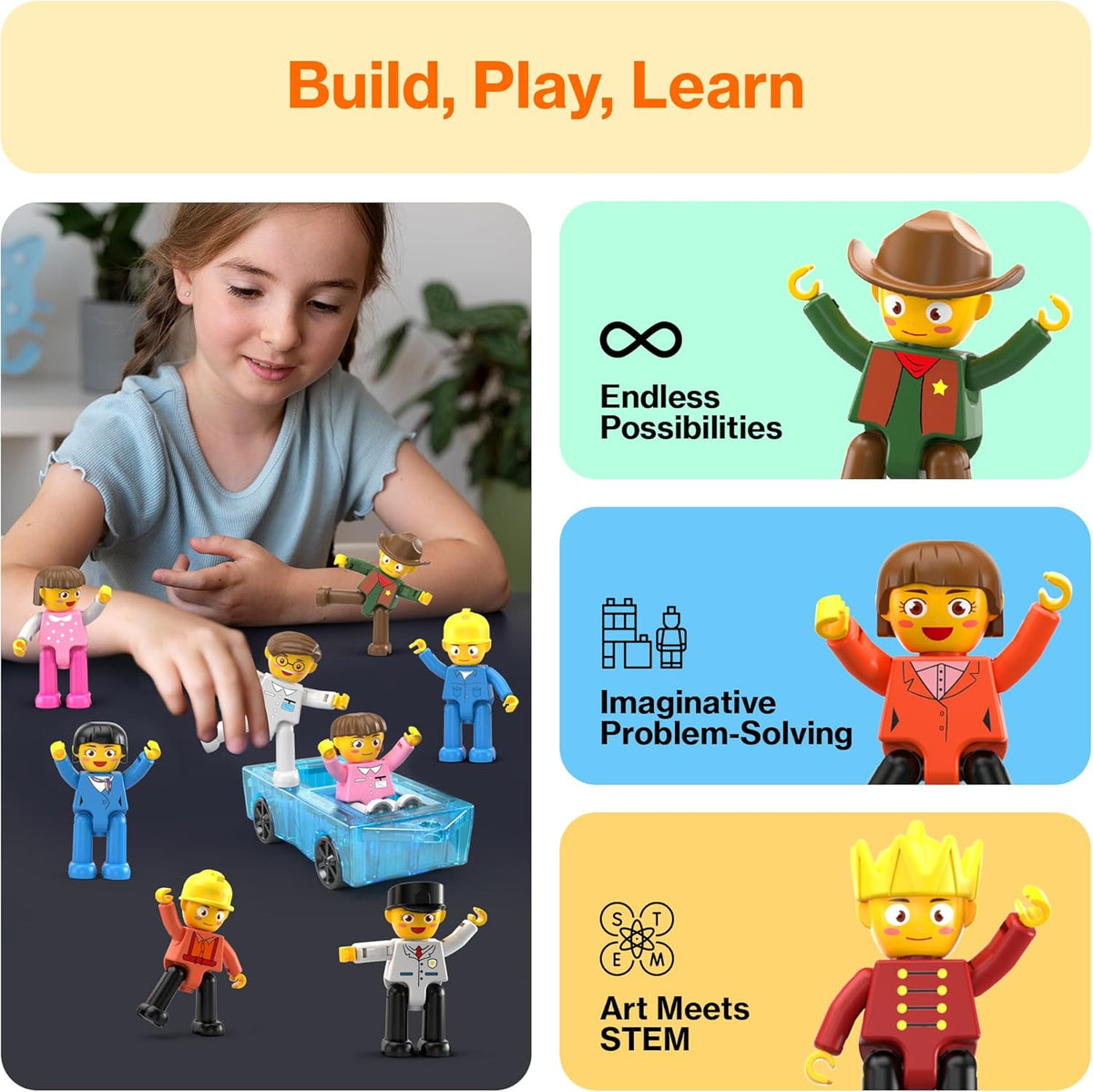 Picasso Magnetic Character Figures 16-Piece