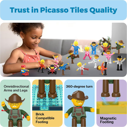 Picasso Magnetic Character Figures 16-Piece