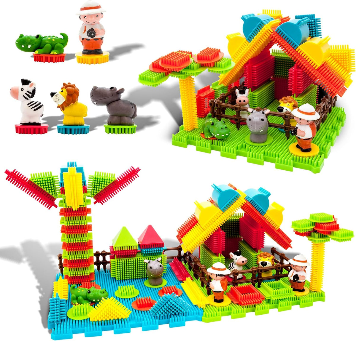 Picasso Magnetic Blocks Hedgehog Safari Set 100-Piece
