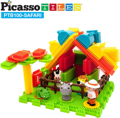 Picasso Magnetic Blocks Hedgehog Safari Set 100-Piece