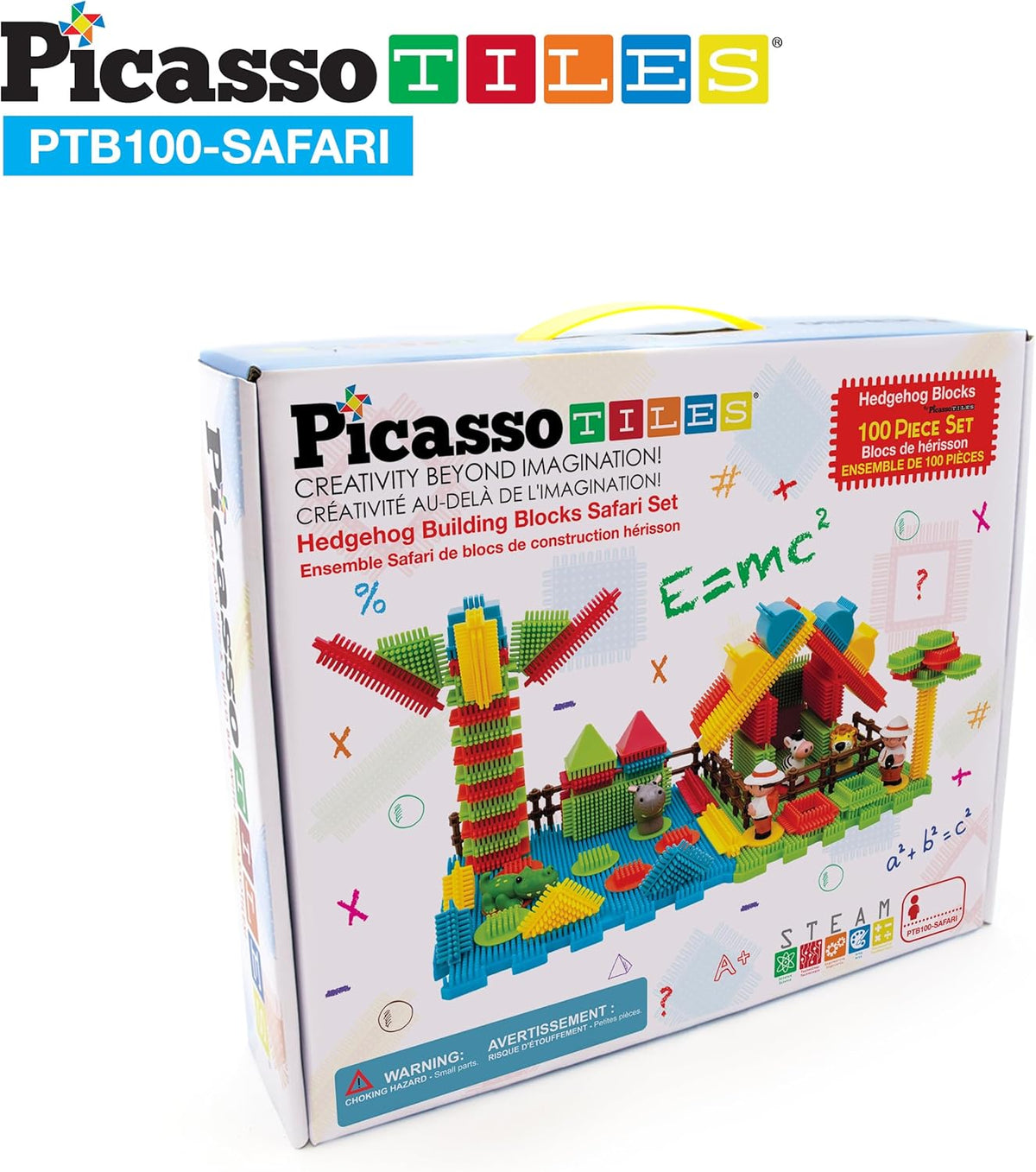 Picasso Magnetic Blocks Hedgehog Safari Set 100-Piece