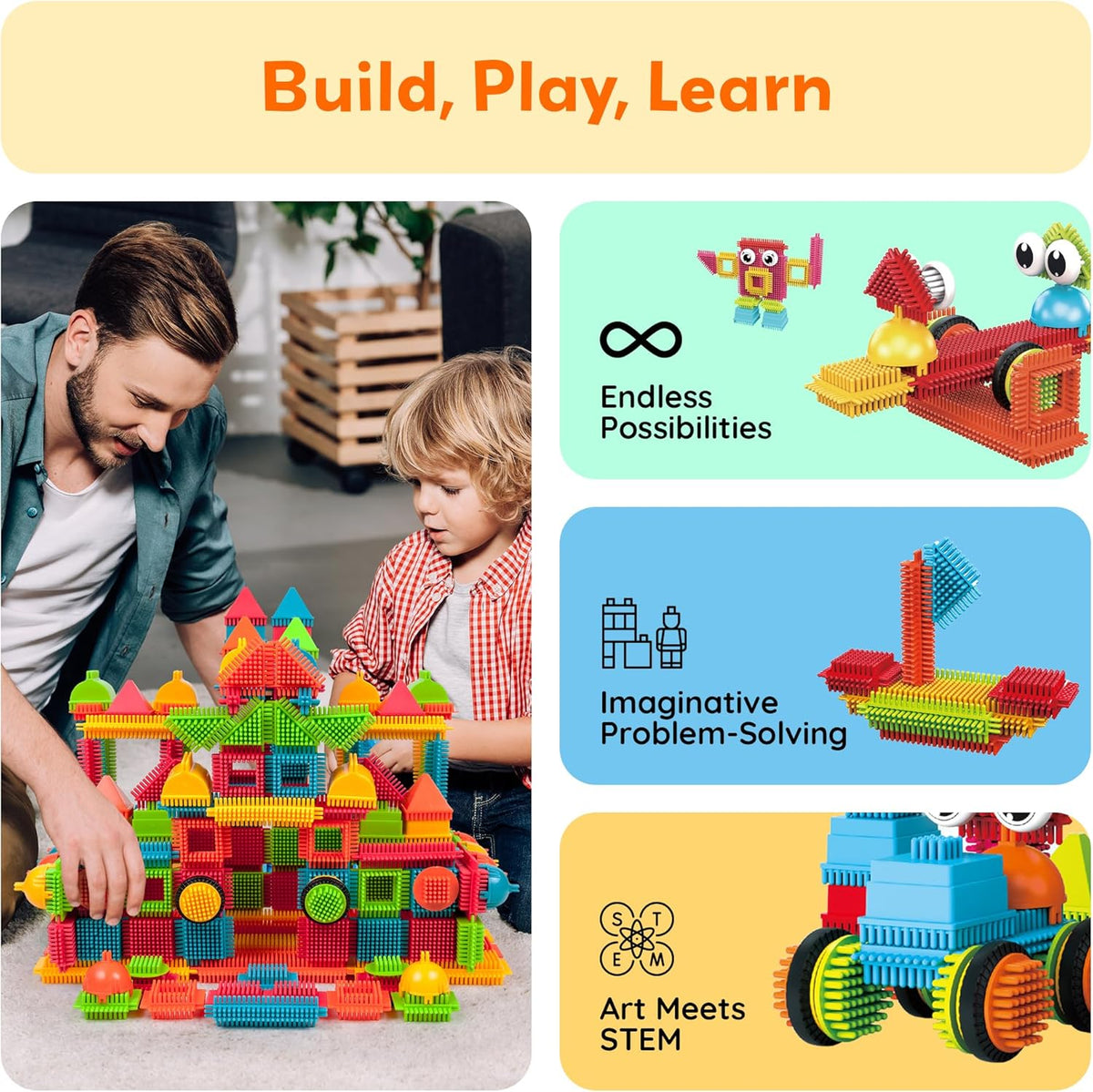 Picasso Magnetic Blocks Hedghog 240-Piece