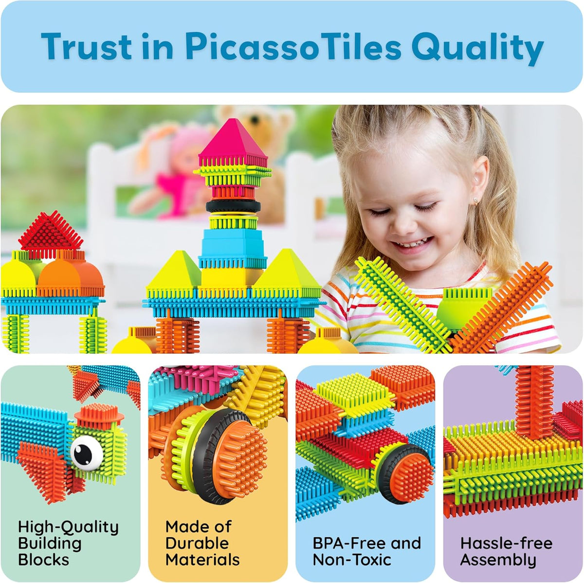 Picasso Magnetic Blocks Hedghog 240-Piece