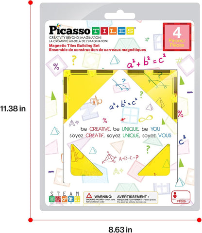 Picasso Magnetic Tiles Large Square Expansion 4-Piece