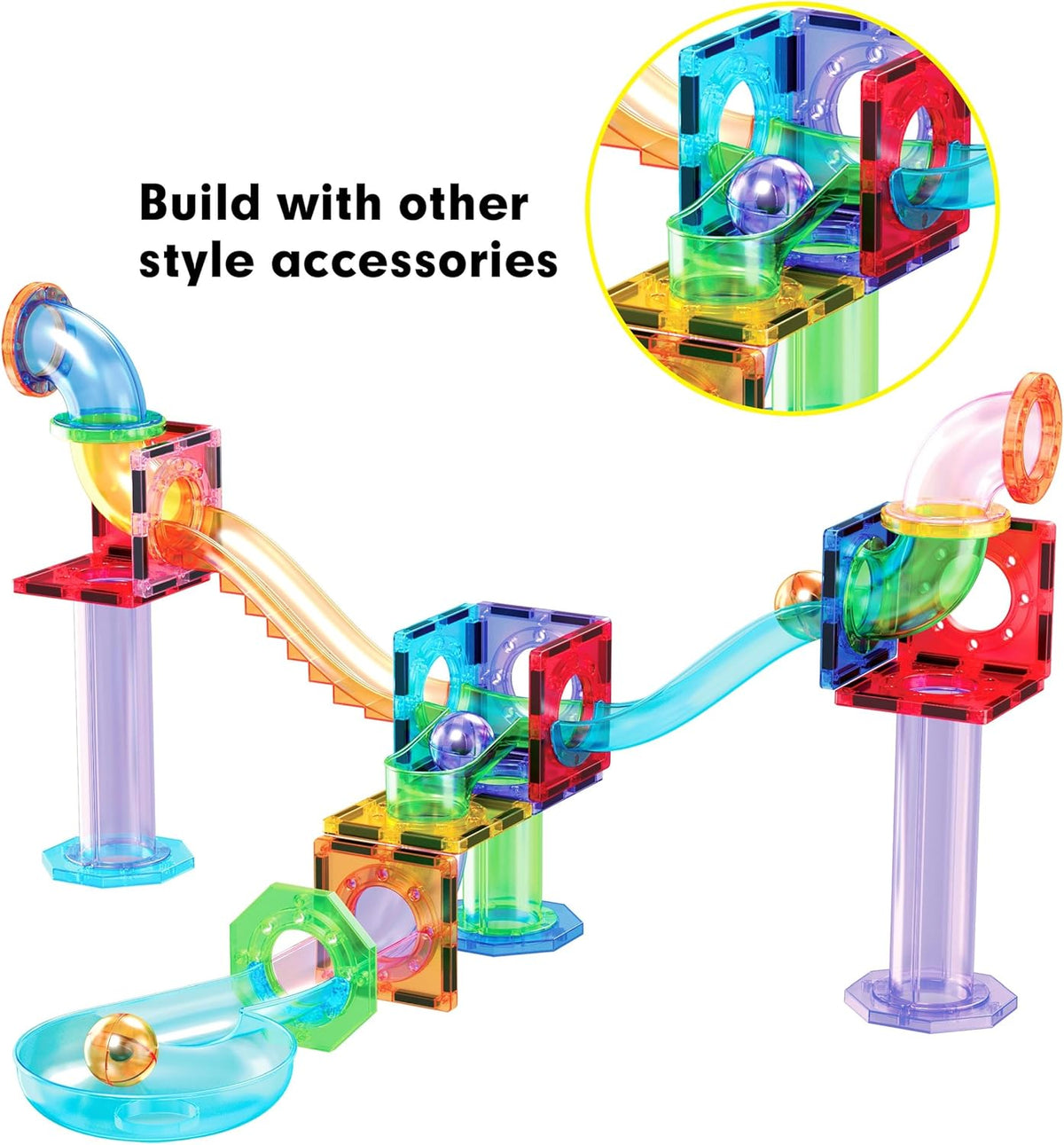 Picasso Magnetic Marble Run Expansion Pack 15-Piece