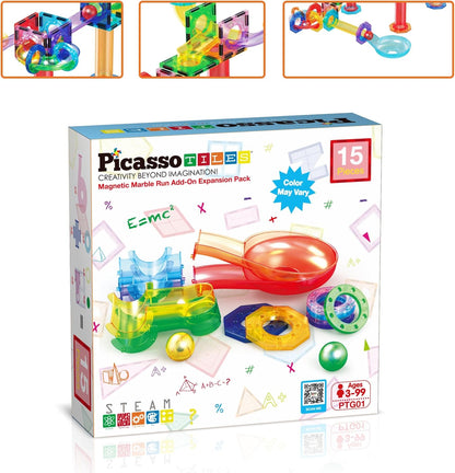 Picasso Magnetic Marble Run Expansion Pack 15-Piece