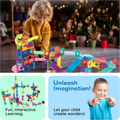 Picasso Magnetic Tiles 3-In-1 Race Track 108-Piece