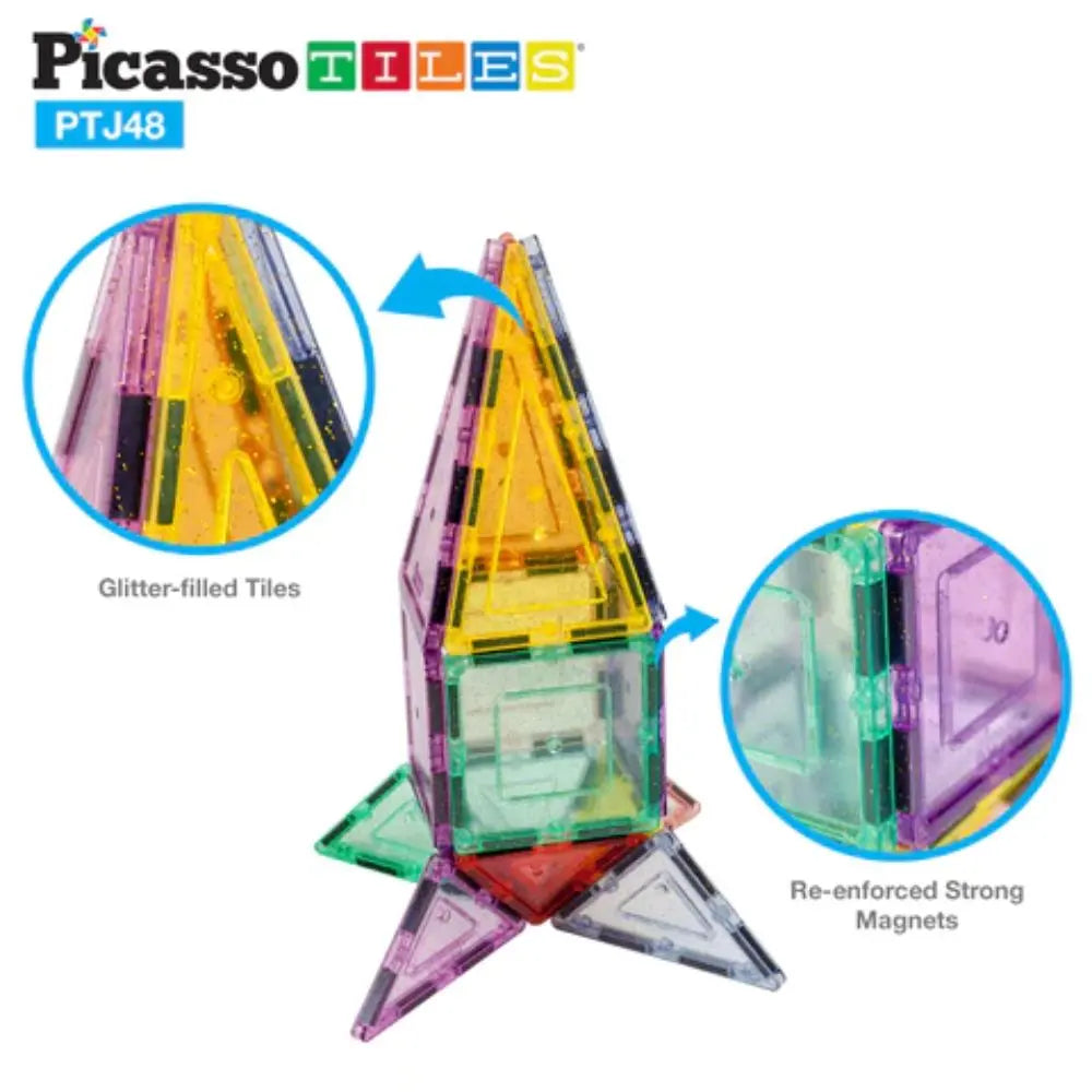 Picasso Magnetic Pastel Glitter 48-Piece