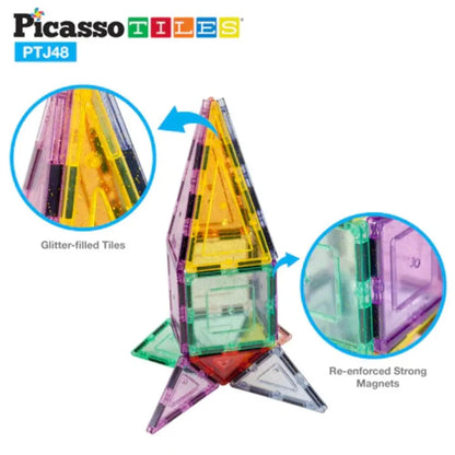 Picasso Magnetic Pastel Glitter 48-Piece