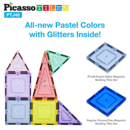 Picasso Magnetic Pastel Glitter 48-Piece