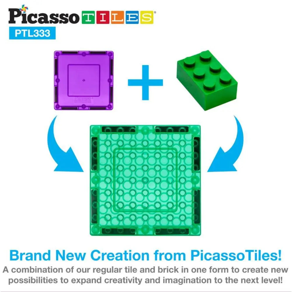 Picasso Magnetic Bricks+Tiles 333-Piece