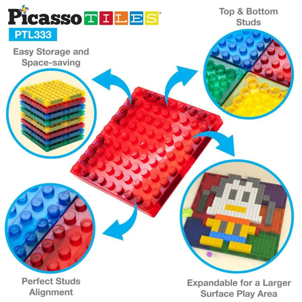 Picasso Magnetic Bricks+Tiles 333-Piece
