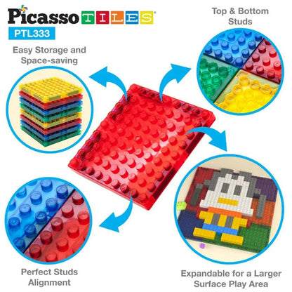 Picasso Magnetic Bricks+Tiles 333-Piece