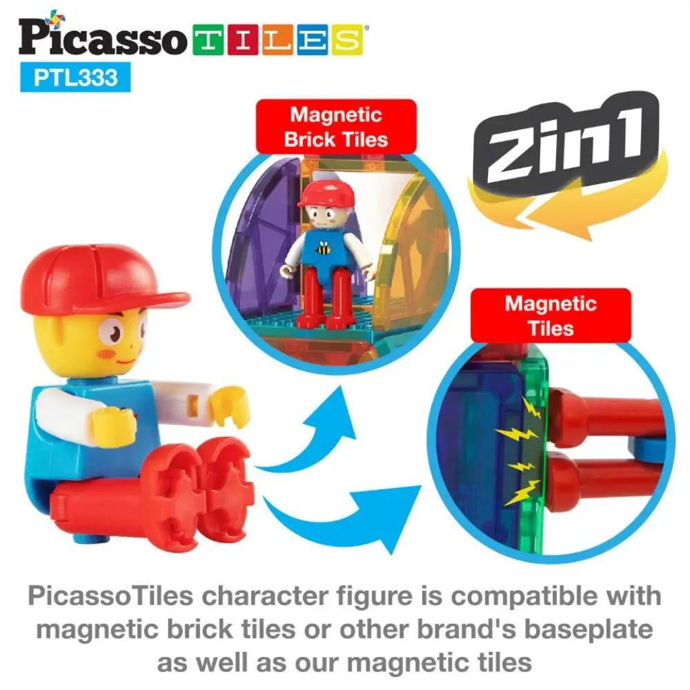 Picasso Magnetic Bricks+Tiles 333-Piece