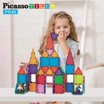 Picasso Magnetic Bricks + Tiles 63-Piece