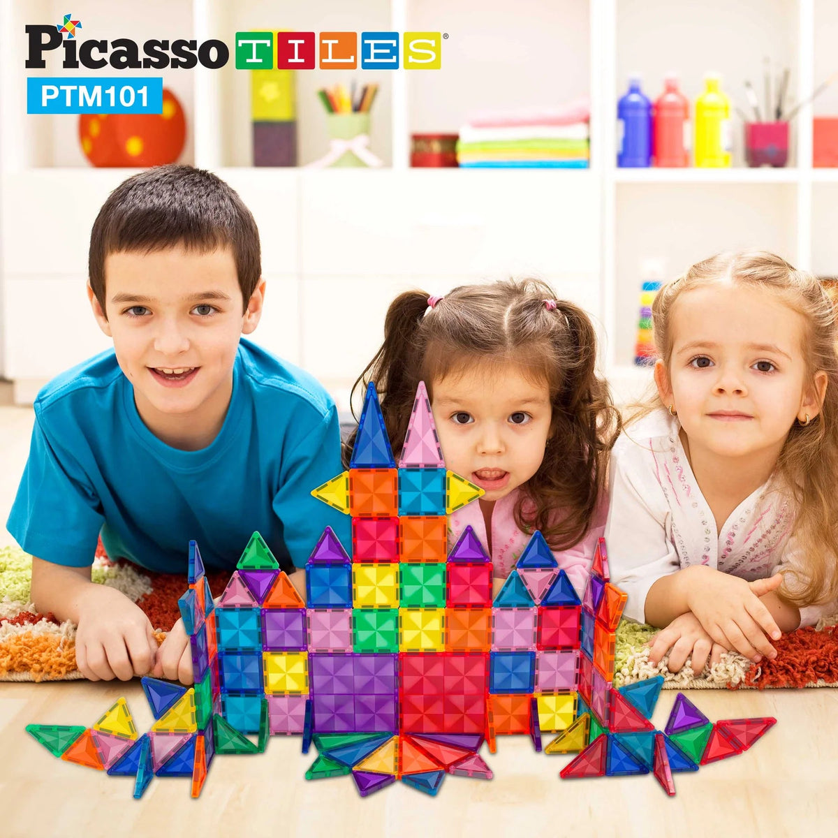 Picasso Magnetic Tiles Mini Diamond 101-Piece