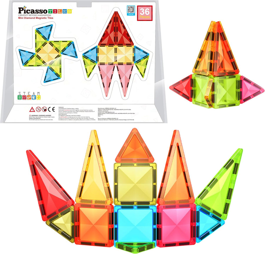 Picasso Magnetic Mini Diamond Building Set 36-Piece
