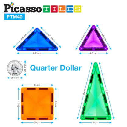 Picasso Magnetic Mini Diamond Building 40-Piece
