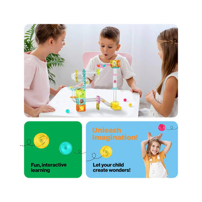 Picasso Magnetic Marble Run with Launcher 80-Piece