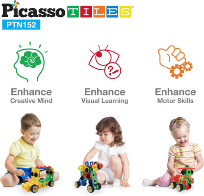 Picasso Magnetic Engineering Construction Building Set 152-Piece