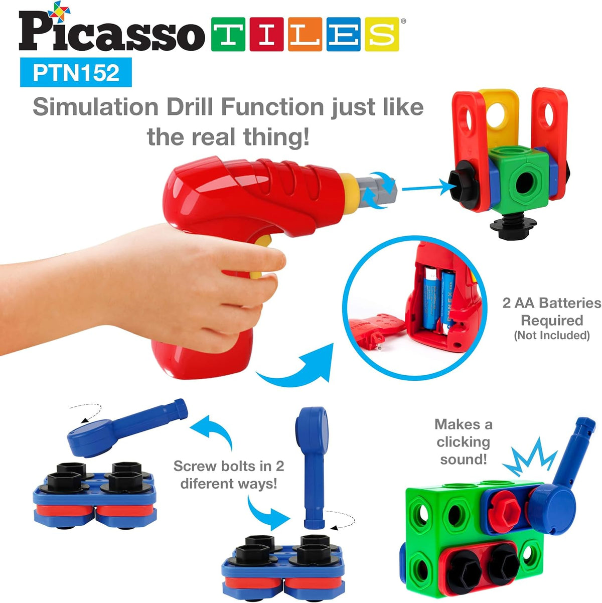 Picasso Magnetic Engineering Construction Building Set 152-Piece