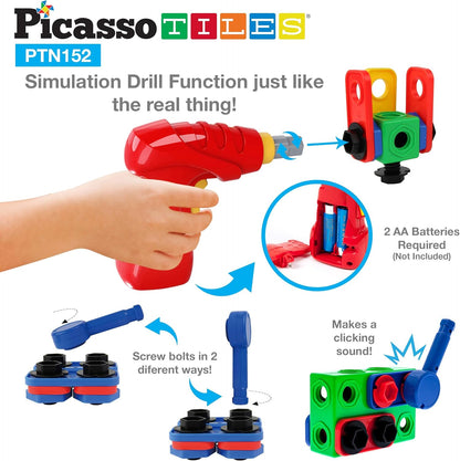 Picasso Magnetic Engineering Construction Building Set 152-Piece