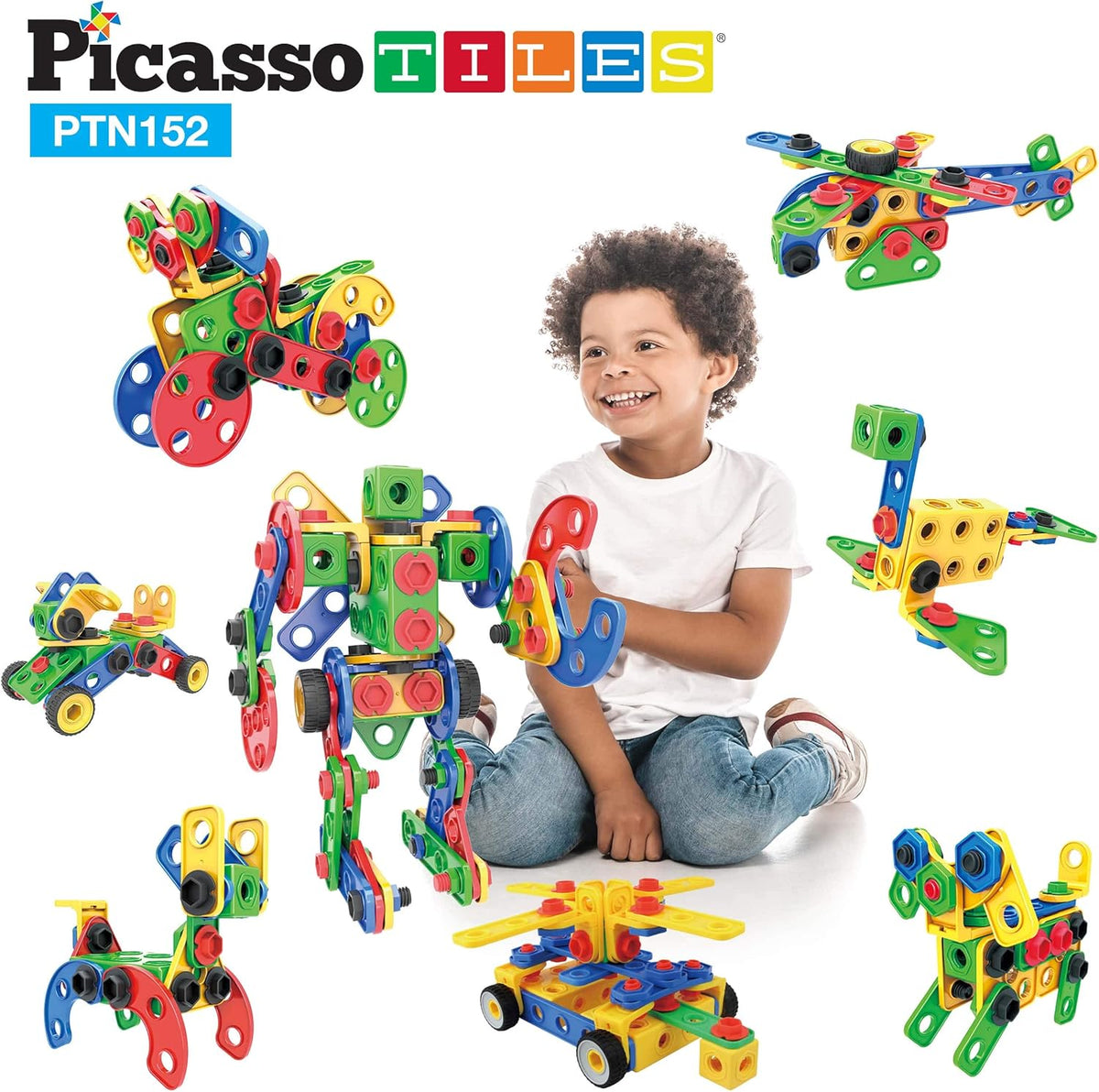 Picasso Magnetic Engineering Construction Building Set 152-Piece
