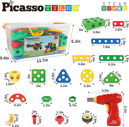 Picasso Magnetic Engineering Construction Building Set 152-Piece