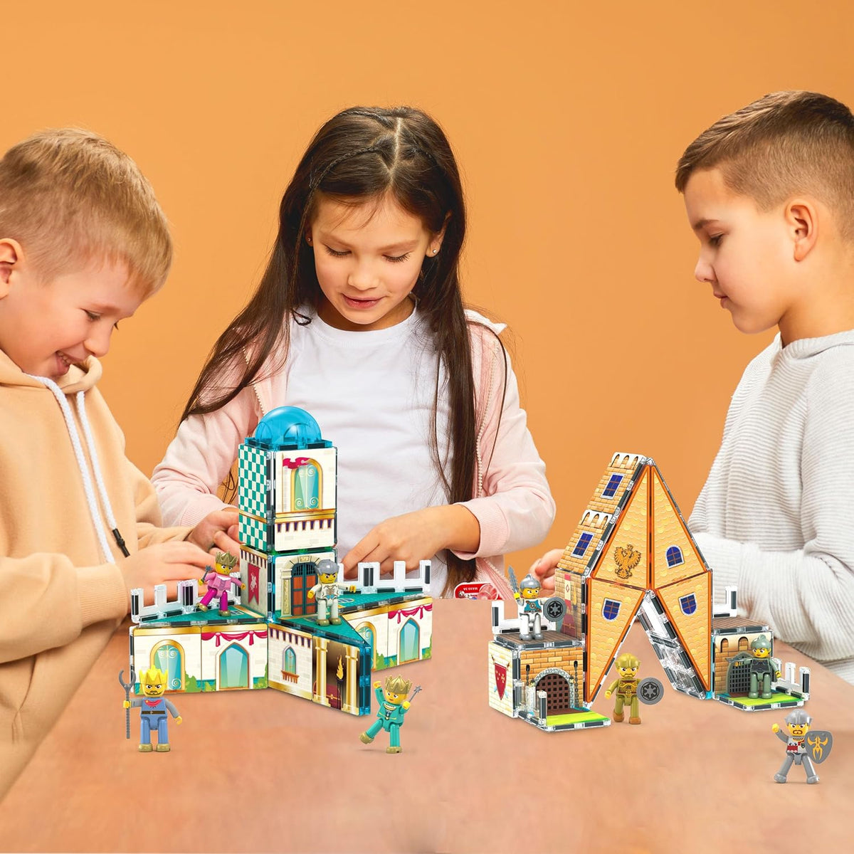 Picasso Magnetic Tiles Medieval Castle Theme 70-Piece