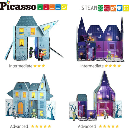 Picasso Magnetic Tiles Haunted House 57-Piece