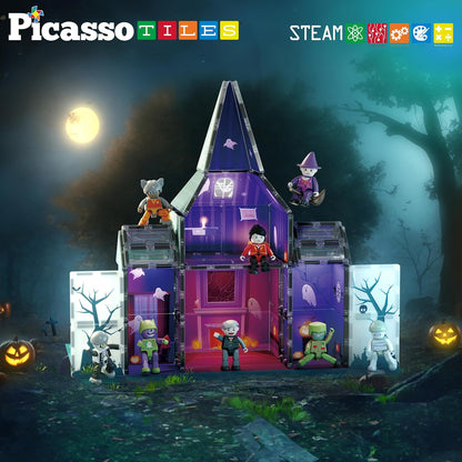 Picasso Magnetic Tiles Haunted House 57-Piece