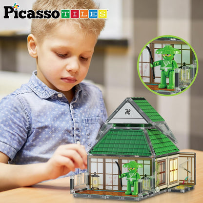 Picasso Magnetic Tiles Ninja Dojo 64-Piece