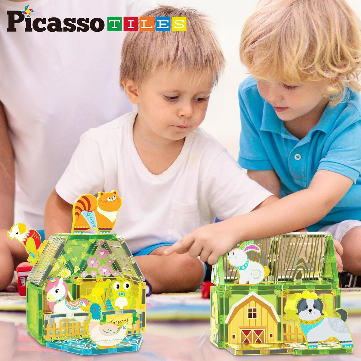 Picasso Magnetic Tiles Farm Animal Set 26-Piece