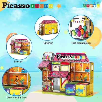 Picasso Magnetic Tiles Toy Shop 60-Piece