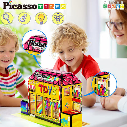Picasso Magnetic Tiles Toy Shop 60-Piece