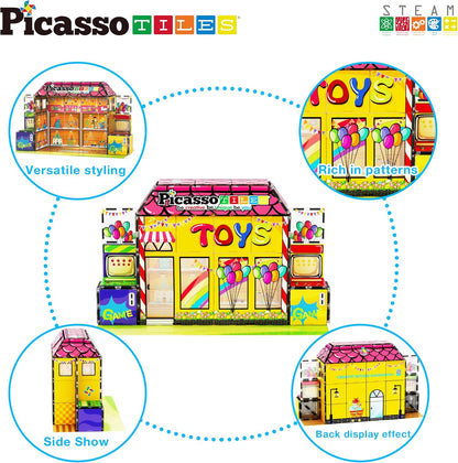 Picasso Magnetic Tiles Toy Shop 60-Piece