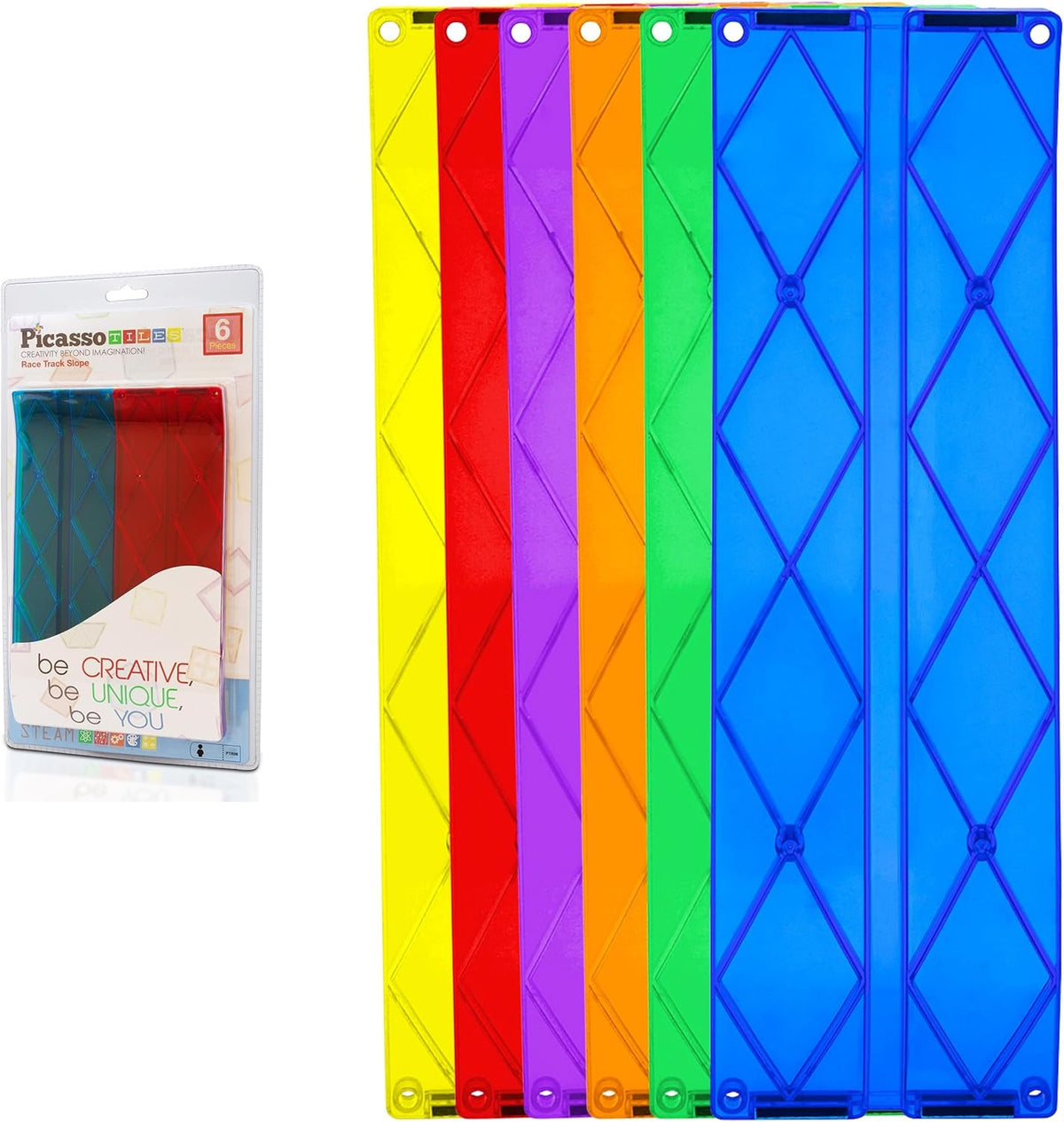 Picasso Magnetic Tiles Slope Race Track 6-Piece