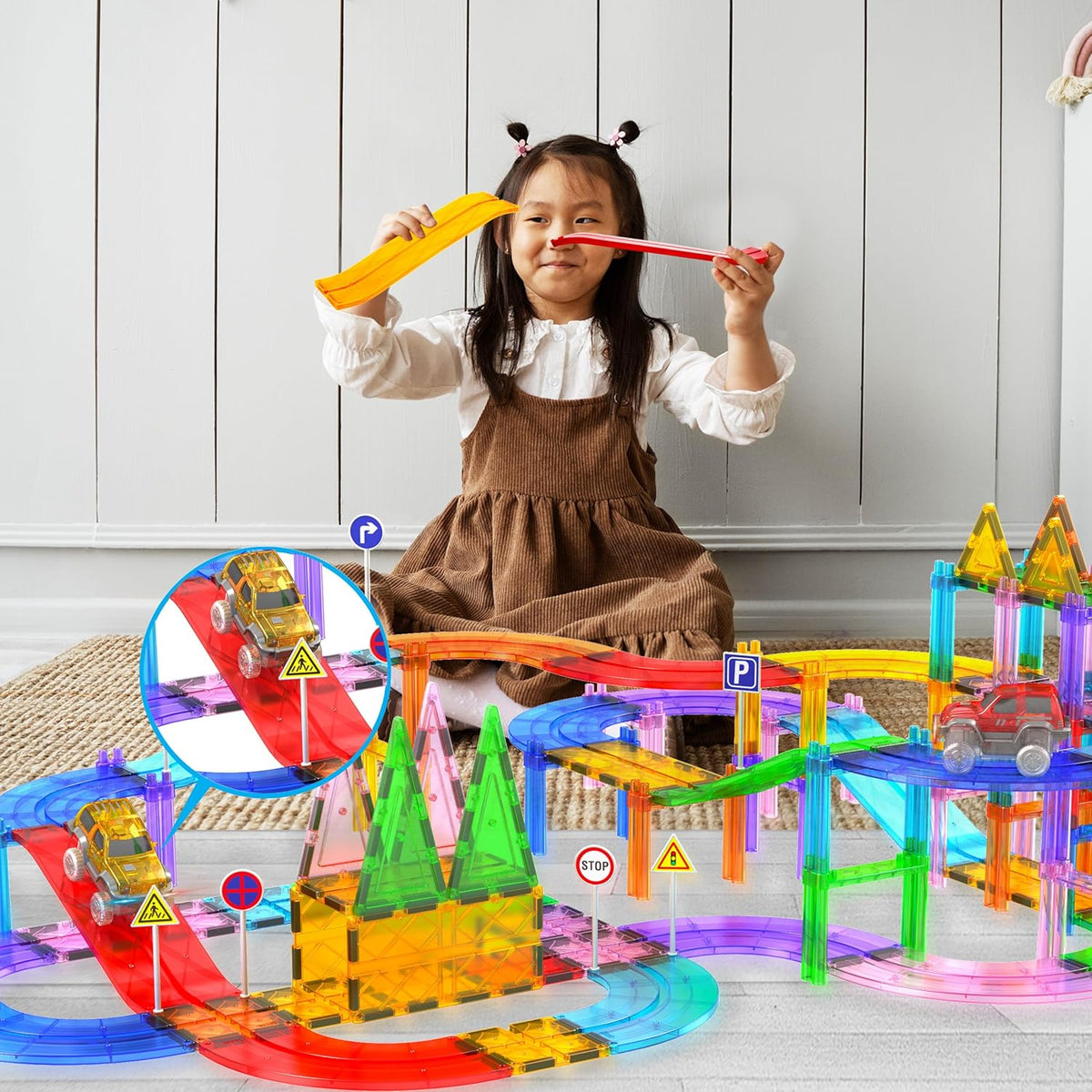Picasso Magnetic Tiles Slope Race Track 6-Piece