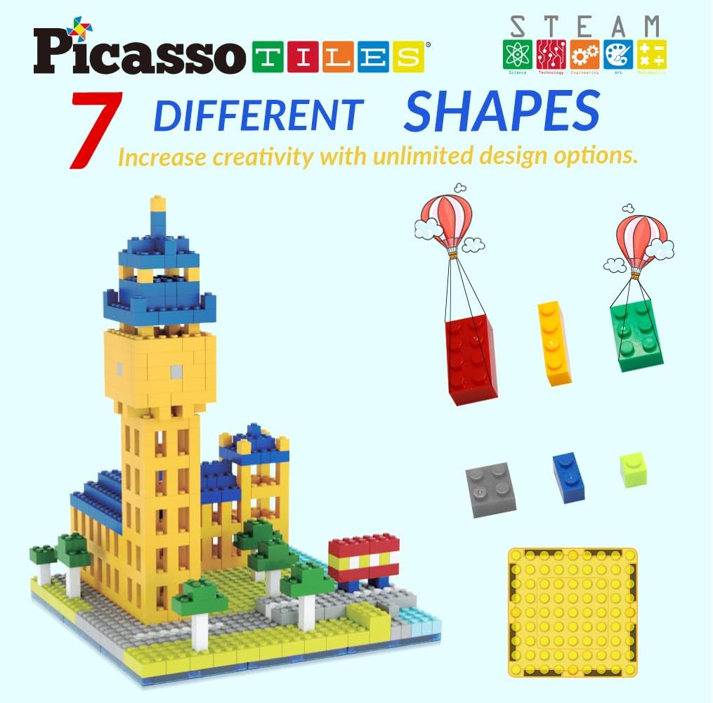 Picasso Magnetic Tiles Building Bricks 512-Piece