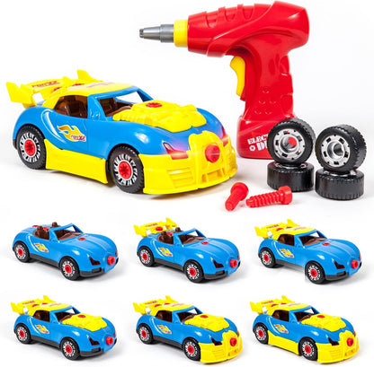 Picasso Magnetic LED Race Car Educational Constructable Kit 30-Piece