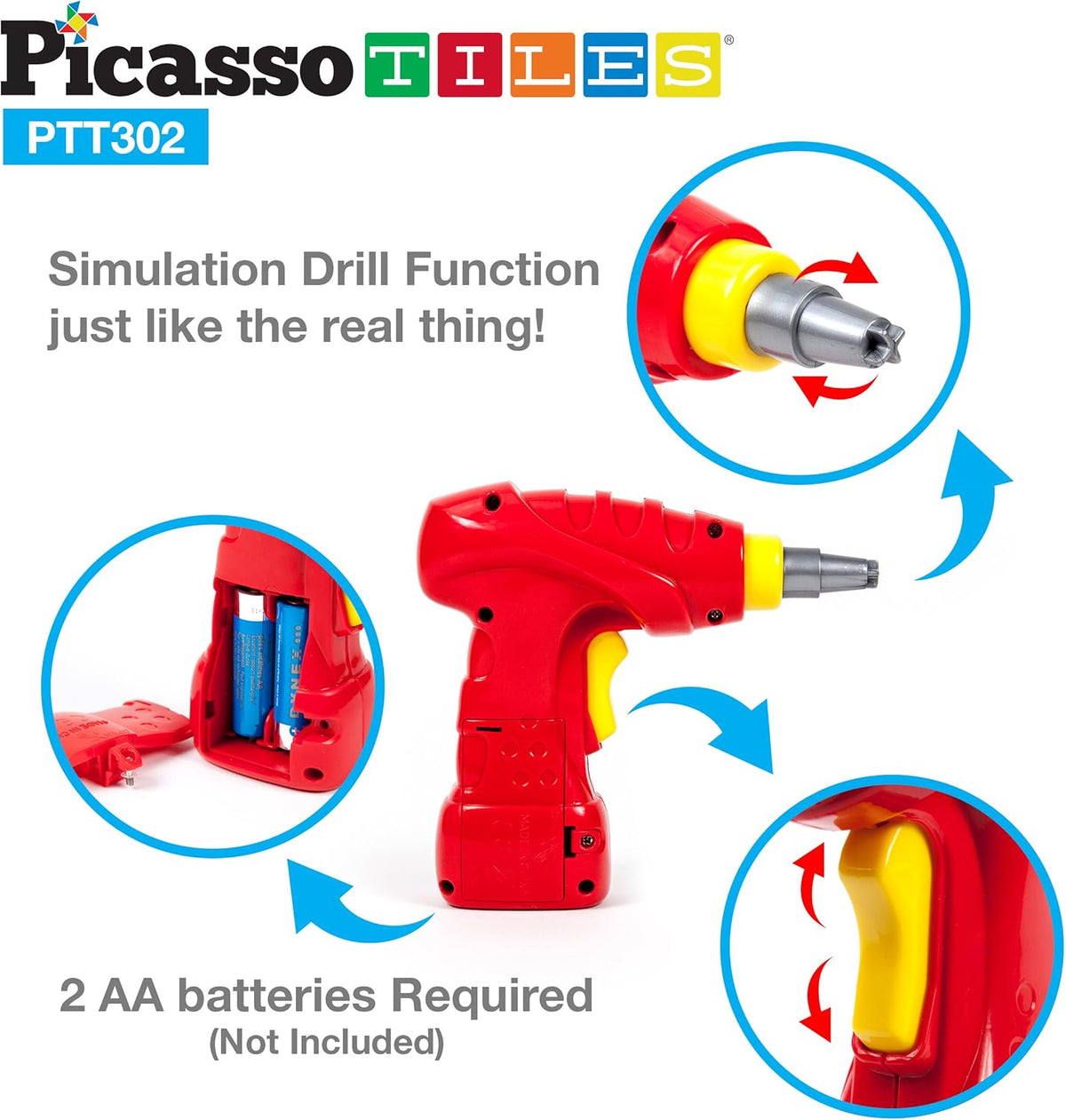 Picasso Magnetic LED Race Car Educational Constructable Kit 30-Piece
