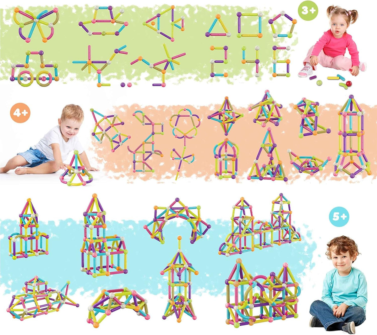 Picasso Magnetic Bars 100-Piece