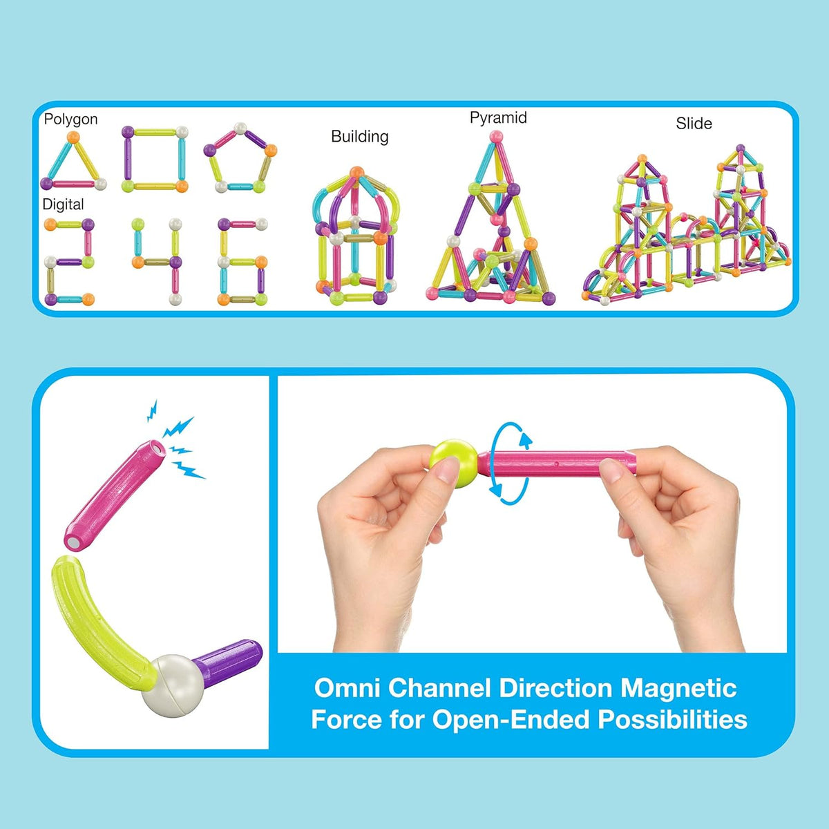 Picasso Magnetic Bars 100-Piece