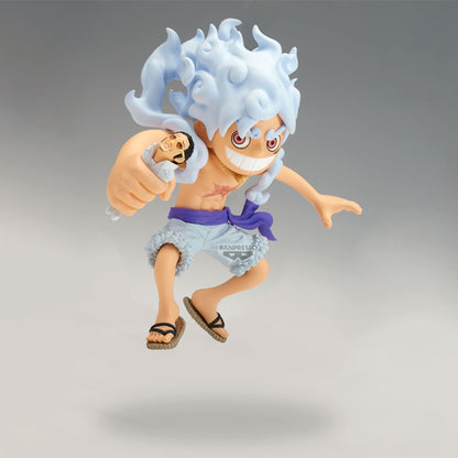 Banpresto One Piece Monkey D. Luffy Gear 5 vs Borsalino - Mega World Collectable Anime Figure