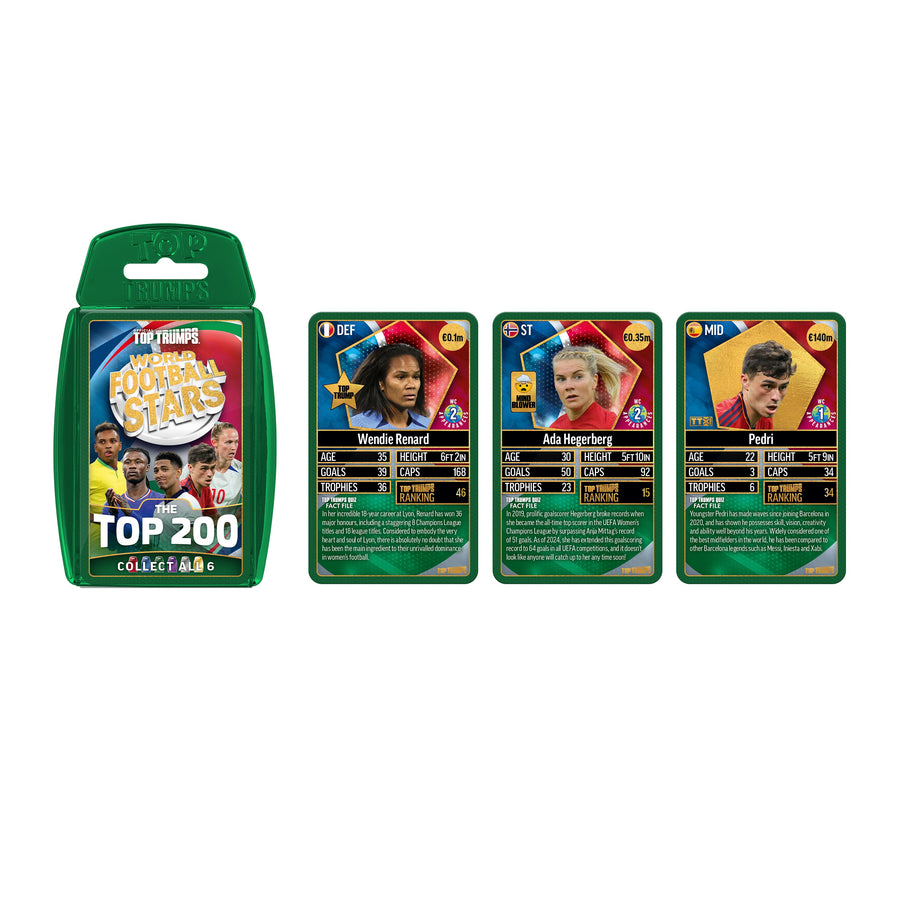 Top Trumps World Football Stars 200 Silver Edition Card Game